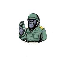 Gorila army sticker