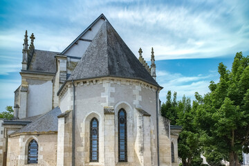 Pouilly-sur-Loire in France, village in the south, the Saint-Pierre church
