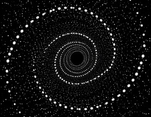 Abstract Spiral Pattern In Space