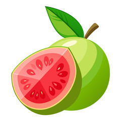 Guava  white background