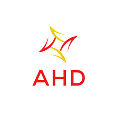 AHD Logo design vector template