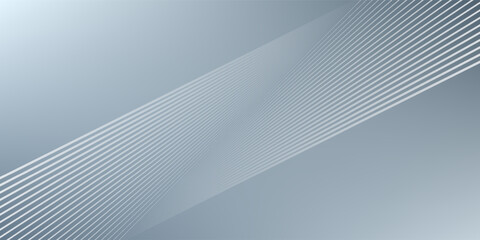 Naklejka premium Abstract hexagon lines on gray background. Geometric stripe line art design modern