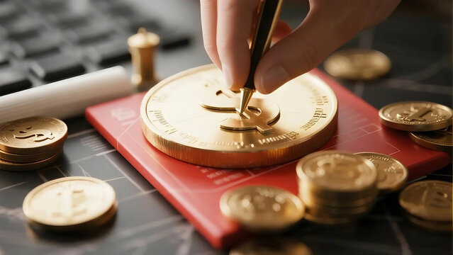 coins on the table - Powered by Adobe