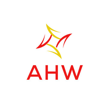 AHW Logo design vector template