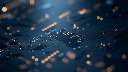 Stylish Blue Technological Map of Europe with Innovative Chart Elements Ideal for Business Presentations and Modern Graphic Design Projects Focused on Data Visualization