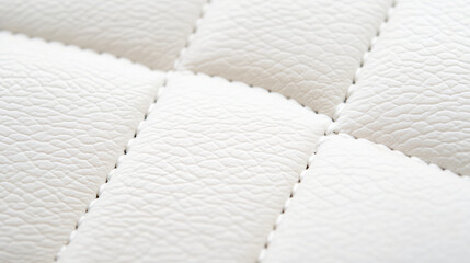 Elegant White Leather Stitching Pattern Showcasing Unique Craftsmanship and Modern Design Elements for Fashion Accessories and Home Decor Enhancements