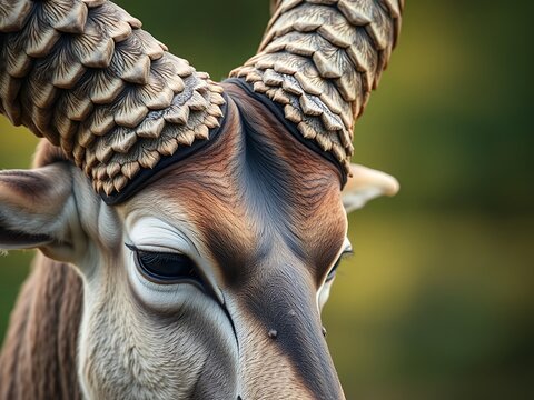 close up of a head of a horse