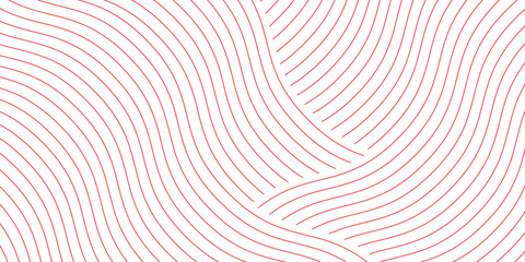 red and white background ainstant noodle, pasta and spaghetti texture with geometric wavy lines. Ramen, pasta vector pattern.
