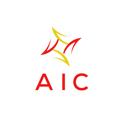 Obraz premium AIC LOGO DESIGN VECTOR TEMPLATE 
