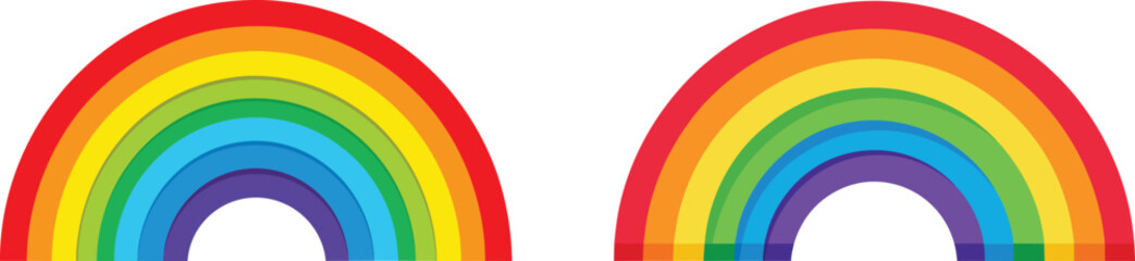 Obraz premium abstract rainbow background set vector illustration