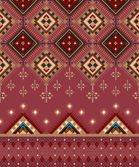 vector pattern,seamless,navajo tribal,geometric,textile, Native American and Mexican inspired shapes, warm blue tones, fabric design,wallpaper,rug texture,clothing print,traditional decorative crafts.