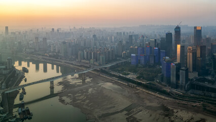 Sunrise Over the Modern Metropolis