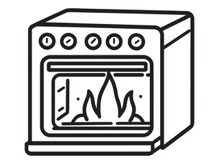 Oven Heating Appliance Kitchen Icon Design