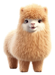Fototapeta premium PNG Fat alpaca mammal animal cute.