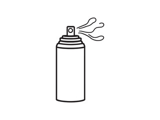 Simple air freshener vector line art illustration