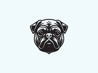 Creative Pug Dog Victor illustration