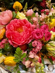 Vibrant Mixed Flower Bouquet Close-Up