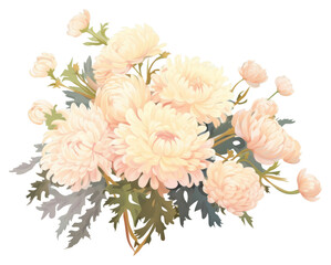 PNG Chrysanthemum bouquet chrysanths flower plant.