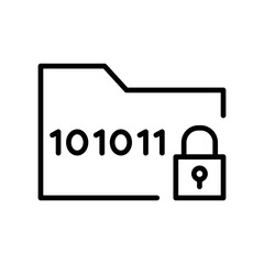 encrypted file/folder with transparent background