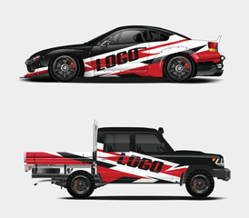 Sport Car and Truck Graphic Design Mockups Two