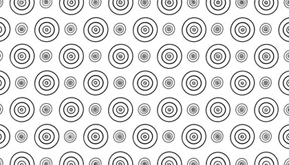 Abstract Black And White Circle Pattern
