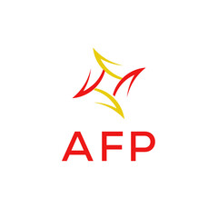 AFP Simple letter logo vector design template.