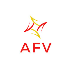 AFV Simple letter logo vector design template.
