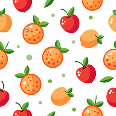 seamless background with fruits