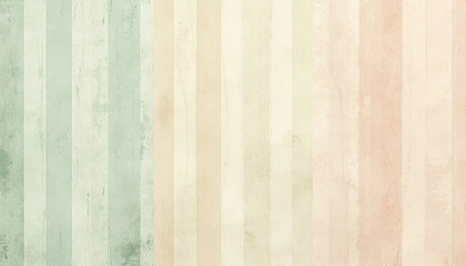 Naklejka premium Striped Pastel Patterned Backdrop in Green Beige Pink Watercolor Style