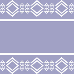 white geometric on blue background 