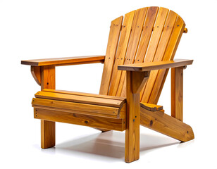 Traditional Wooden Adirondack Garden Chair – Rustic Outdoor Style