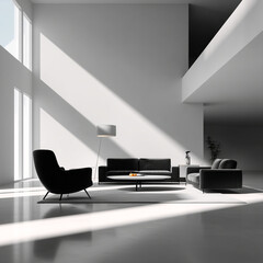 modern interior design. Generative AI