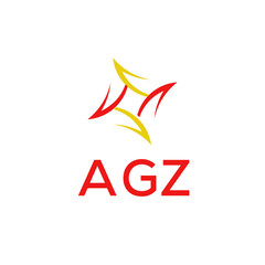 AGZ Letter Initial Logo Design Template Vector Illustration