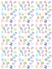 seamless pattern alphabets