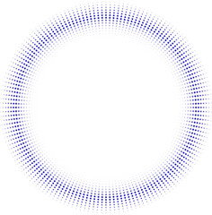 Overlay halftone translucent gradient ring