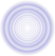 Halftone translucent gradient circle overlay