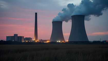 Nuclear station and wind turbine