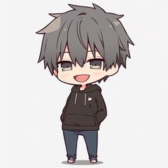 アニメ調の美青年の切り抜き用素材