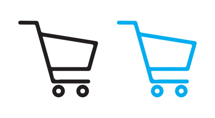 shopping cart isolated on white background