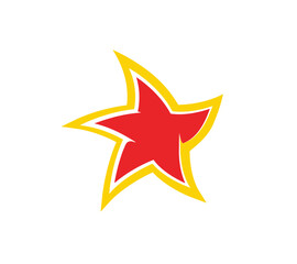 Star Sticker icon - Vector illustration for Events or Awards.