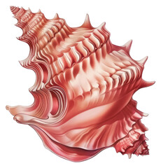 Obraz premium PNG Murex shell illustration seashell ocean.