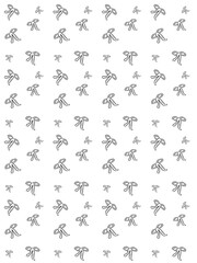 seamless pattern coquette black and white aesthetic