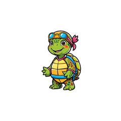 funny turtle cartoon