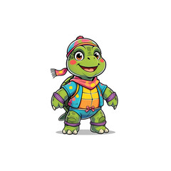 funny turtle cartoon