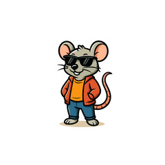 cartoon mouse with cheese