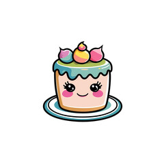 birthday cake with cherry