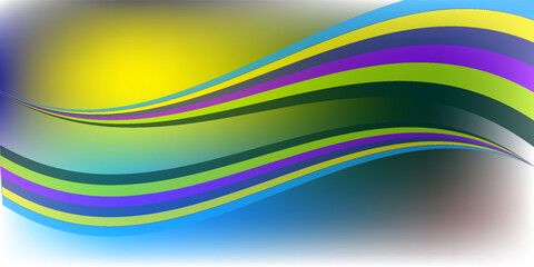 Fluid liquid color wave lines, glowing colorful light effect, abstract composition template. Geometric technology abstract pattern. Movement and motion concept