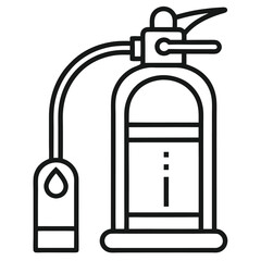 Fire Safety Extinguisher Icon &ndash; Outline Style