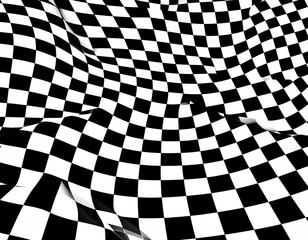 Fototapeta premium Abstract Black And White Checkered Pattern