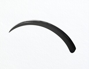 Abstract Black Brush Stroke Design